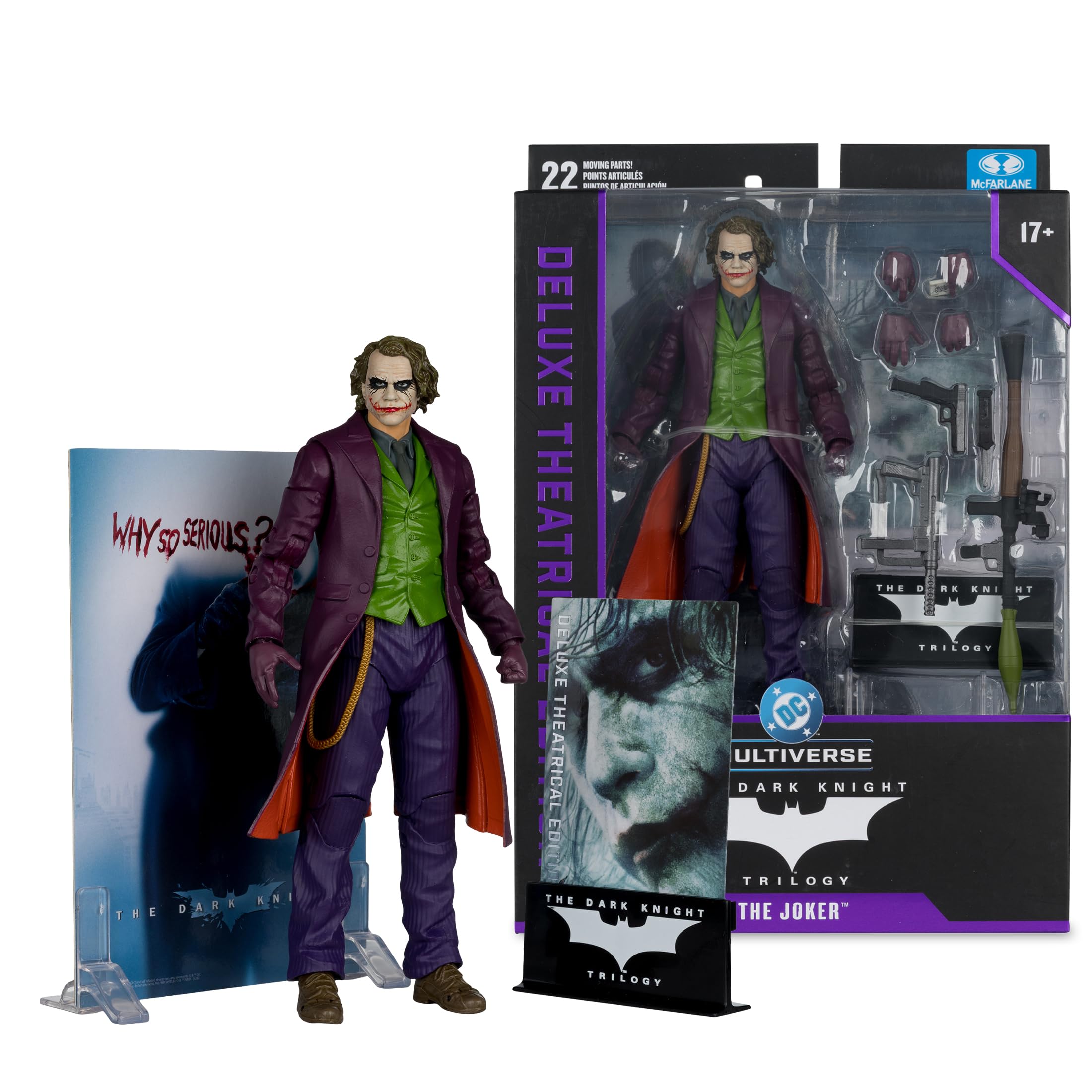 McFarlane DC Multiverse Joker The Dark Knight action figure 18 cm deluxe