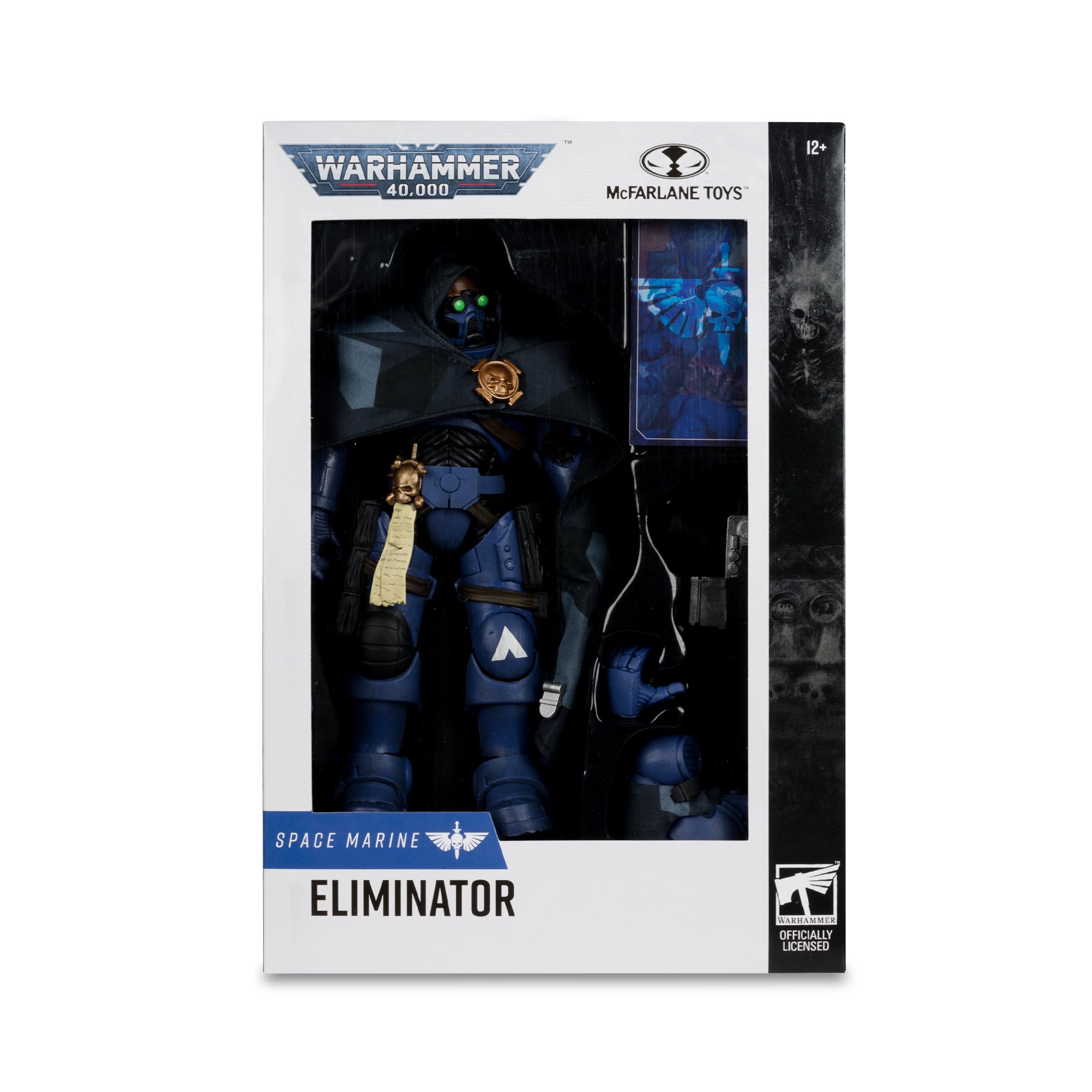 McFarlane Warhammer 40,000 Eliminator Space Marine Figura 7" cecchino