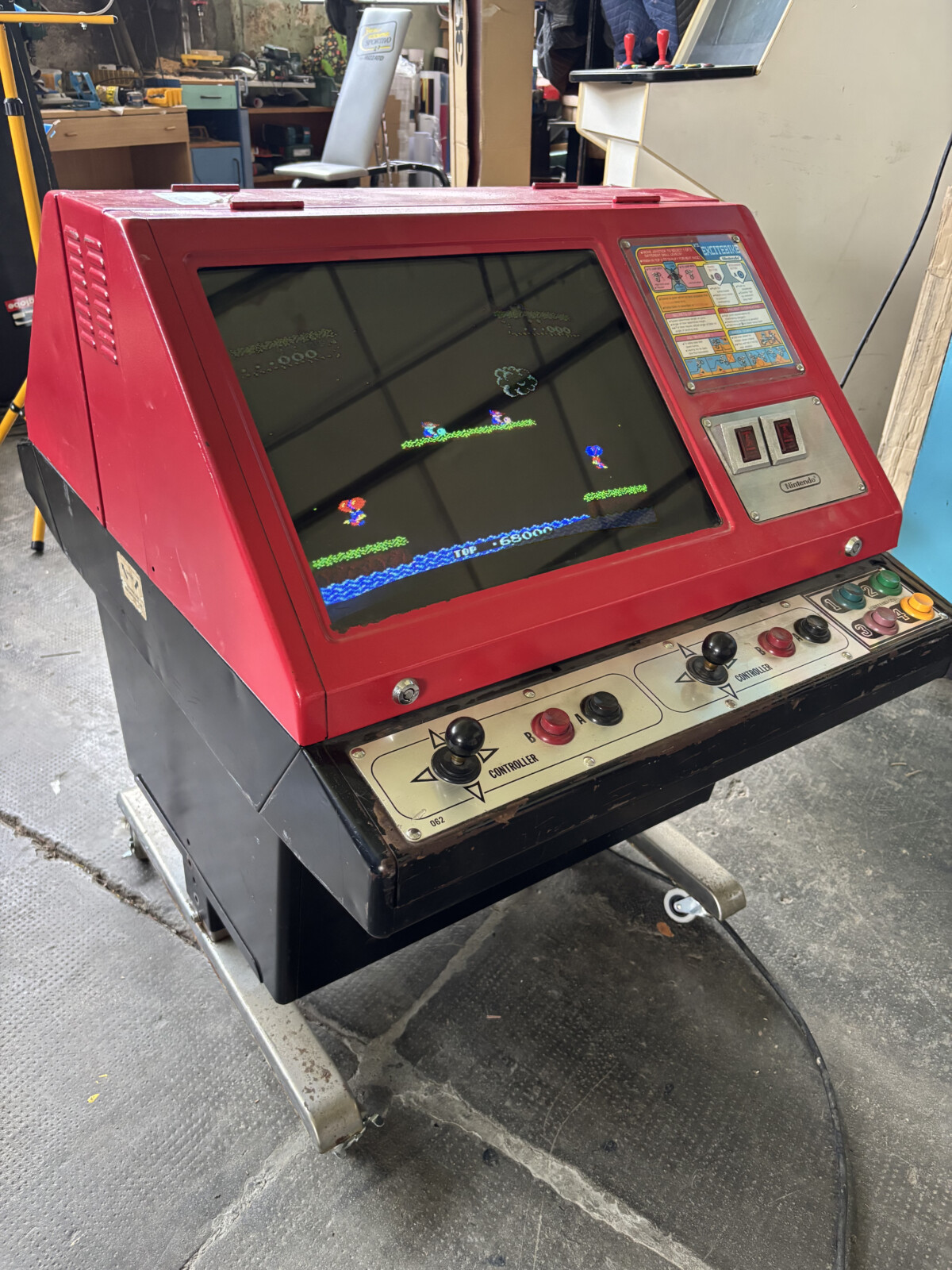 Arcade Story Rari e da Collezione Nintendo Red Tent cabinato cocktail