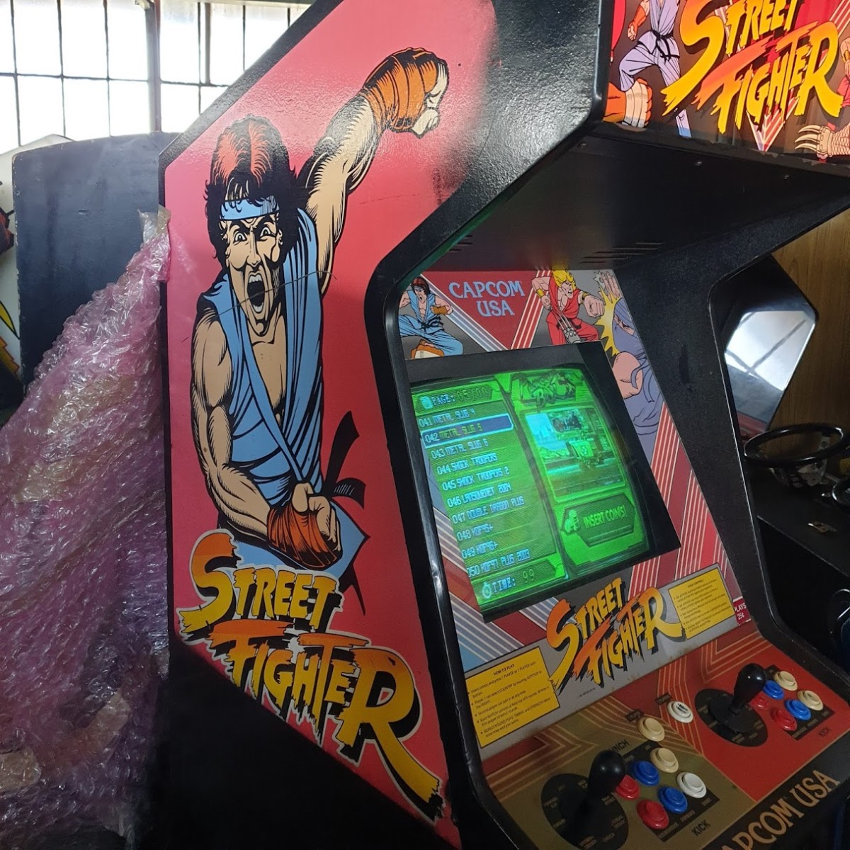Arcade Story Picchiaduro Street Fighter 1987 cabinato arcade originale