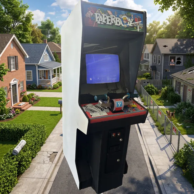 Arcade Story Paperboy Atari cabinato arcade manubrio bici