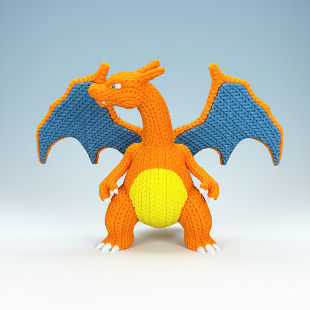 L'Atelier di Zelda Stampe Incantate Charizard statua crochet Medium PLA