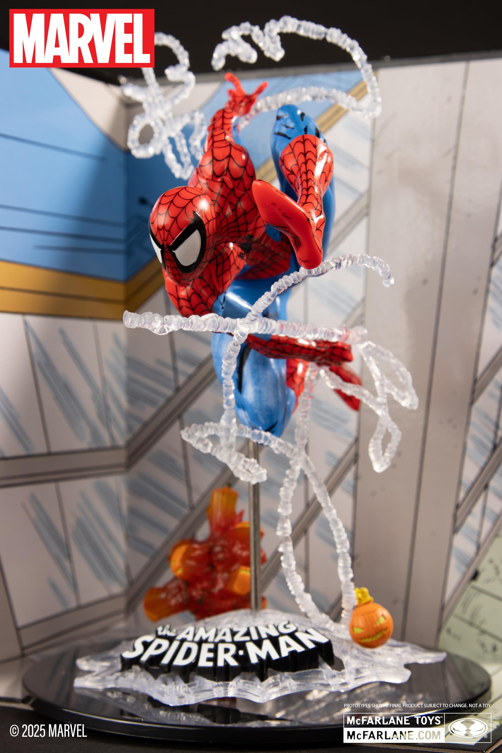 McFarlane Marvel Spider-Man 1:10 Statua #302 con Scena base