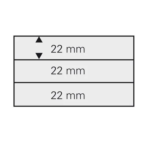 Safe 7003 schede francobolli 3 strisce 50 pz A6