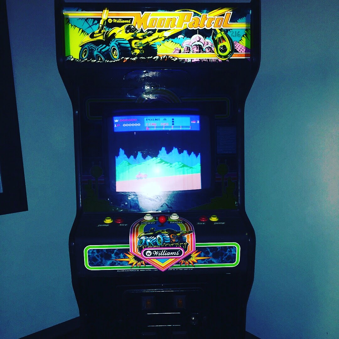 Arcade Story Moon Patrol cabinato sparatutto veicolo lunare