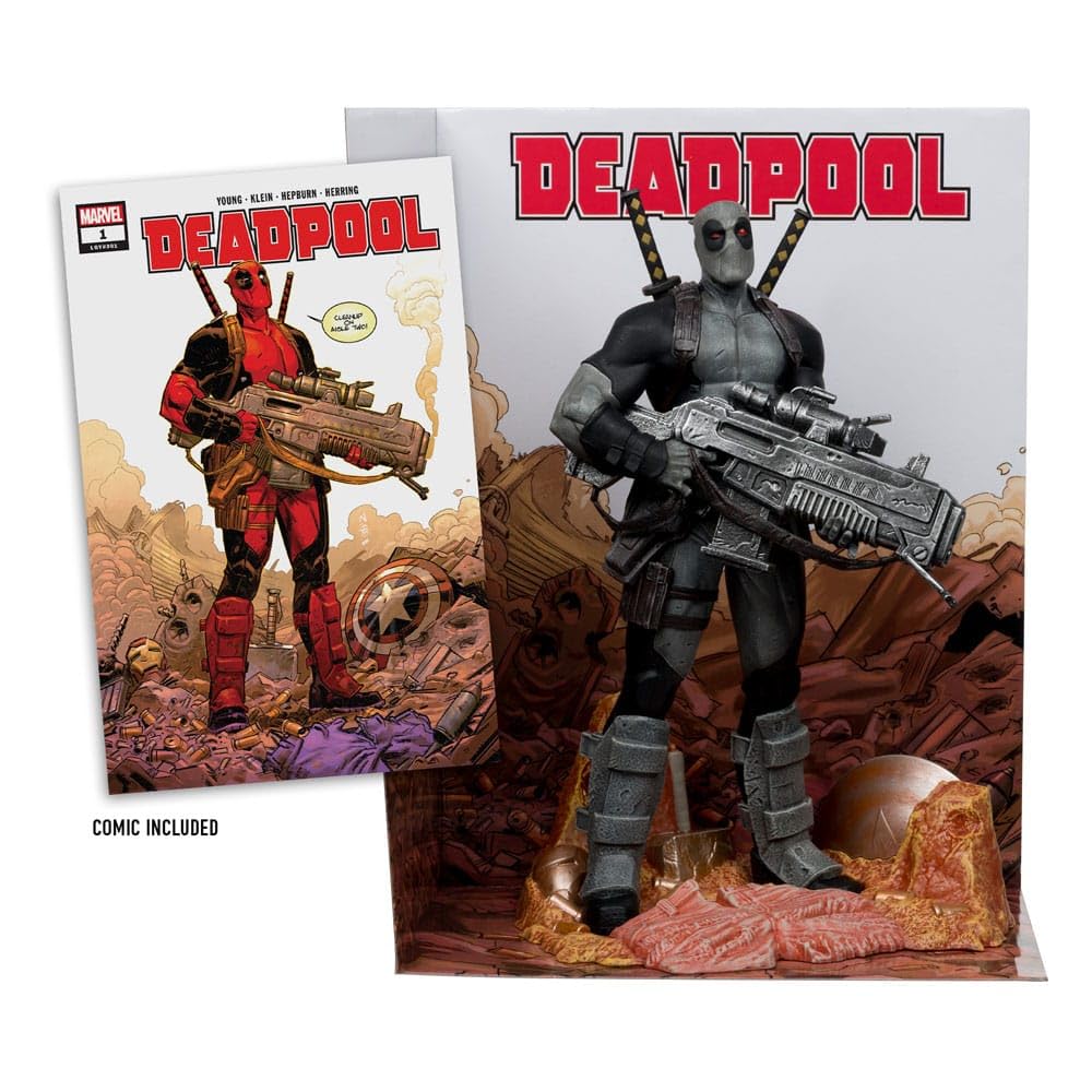 McFarlane Marvel Deadpool Grey Chase Statua PVC 27 cm 1/6
