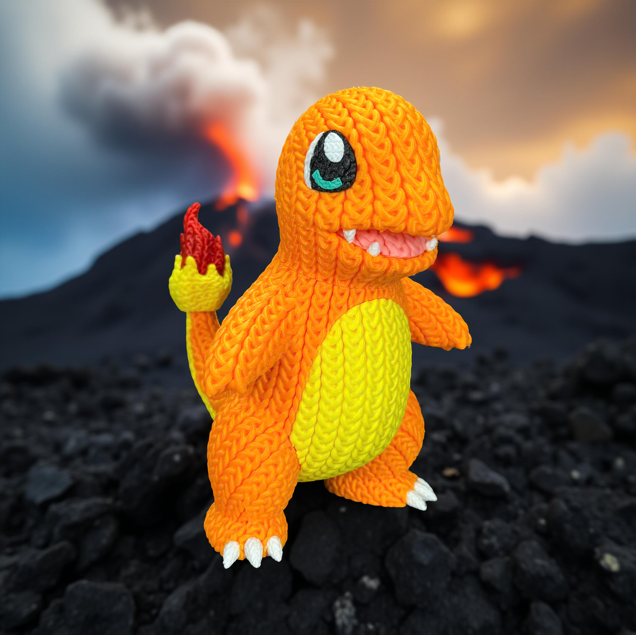 L'Atelier di Zelda Charmander statuina crochet Pokemon Small arancio
