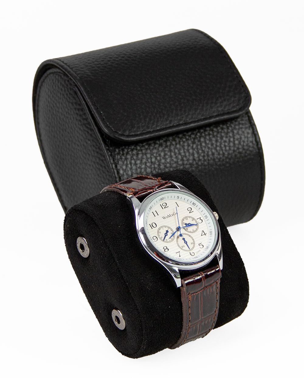 SAFE 253 Astuccio orologio pelle kroko con velluto