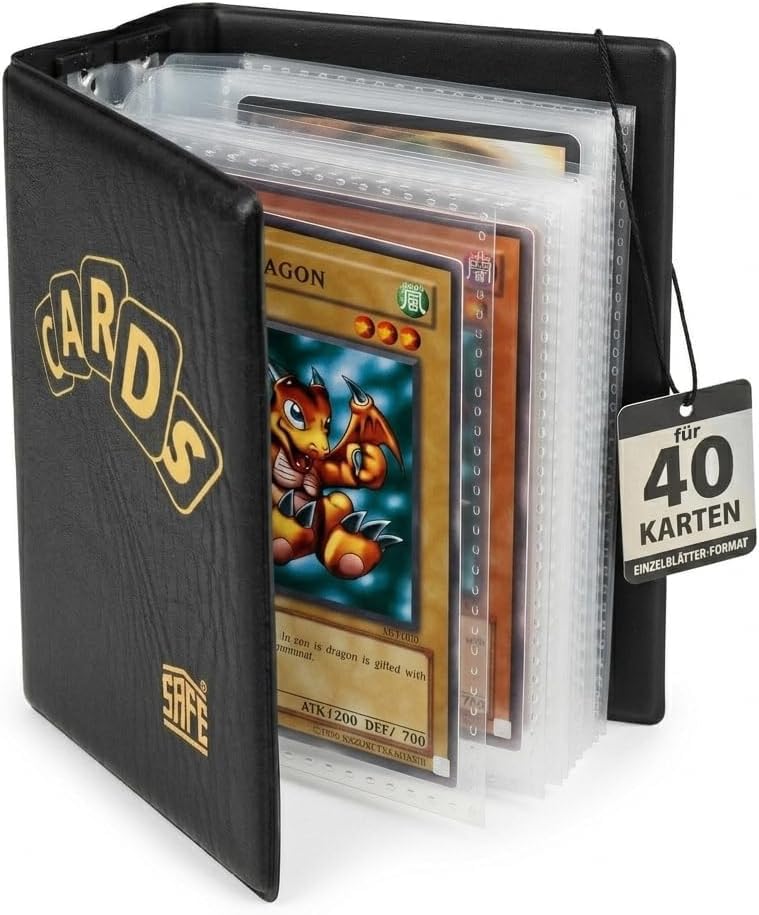 SAFE Album tascabile Trading Card nero 40 carte viaggio