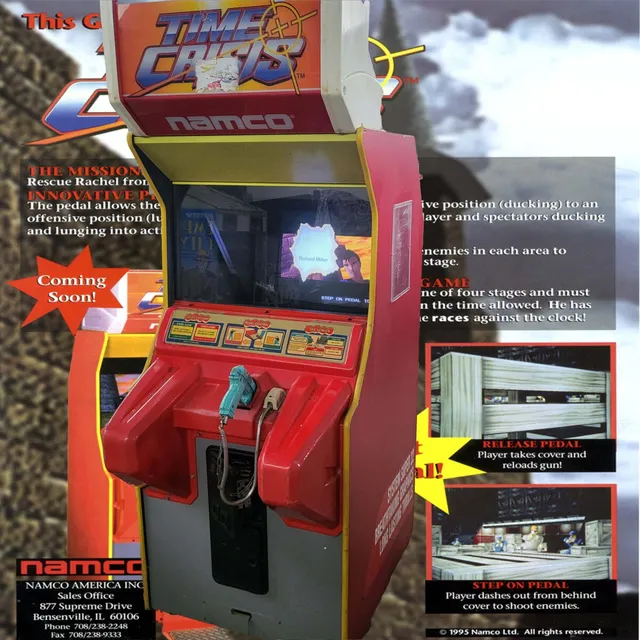Arcade Story Anni 90 Time Crisis cabinato sparatutto