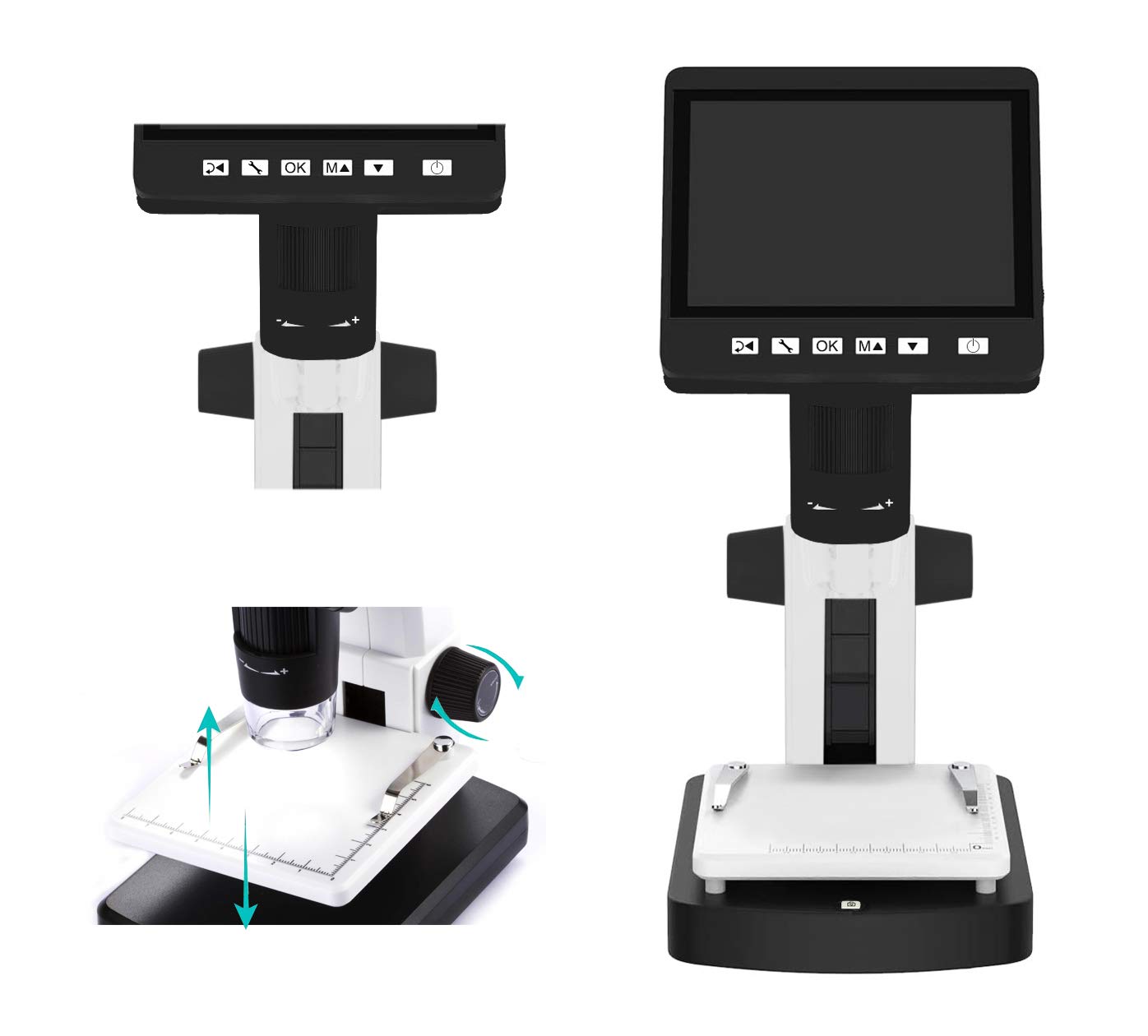 Safe 9755 Microscopio Digitale LCD 10-500x 8 LED
