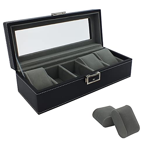 Safe Uhren & Schmuck portaorologi 5 orologi velluto beige