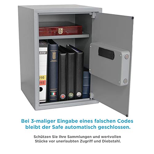 Safe 3994 Cassaforte Muro Acciaio Codice Chiave Segreta