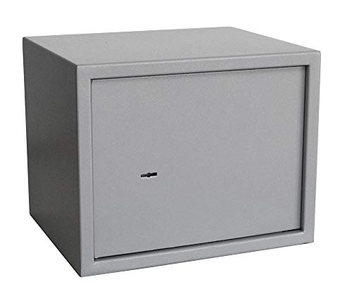 Safe 3998 Cassaforte Acciaio a Chiave 38x30x30 cm 2 Catenacci