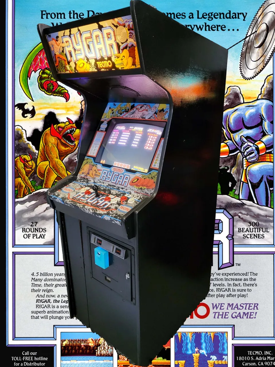 Arcade Story Rygar Cabinato Arcade Vintage da Collezione