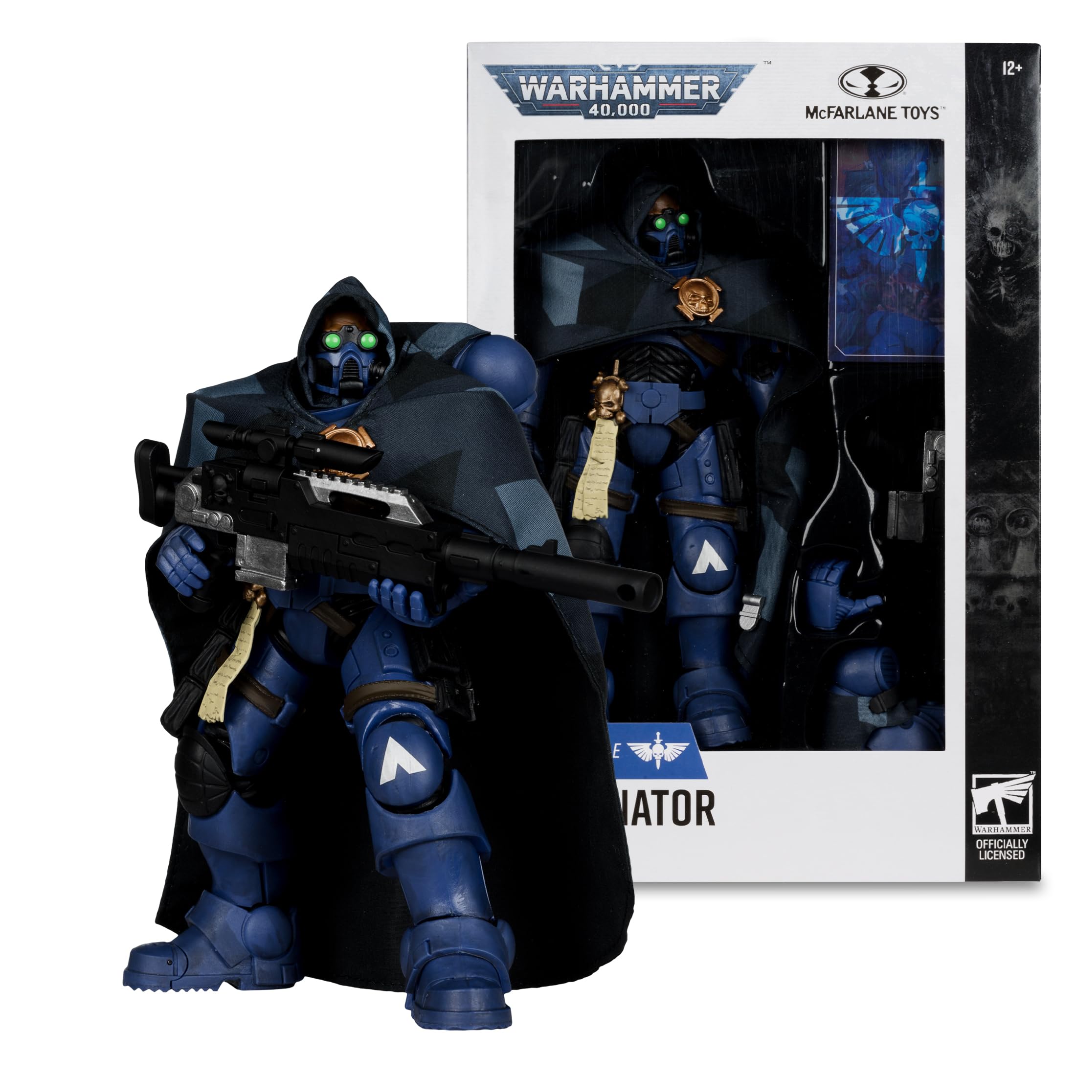 McFarlane Warhammer 40,000 Eliminator Space Marine Figura 7" cecchino