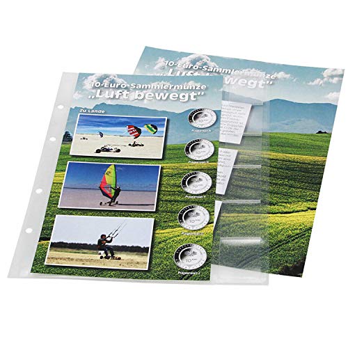 Safe Zusatzblätter 7416-2 foglio monete 10€ 2020 Via Terra