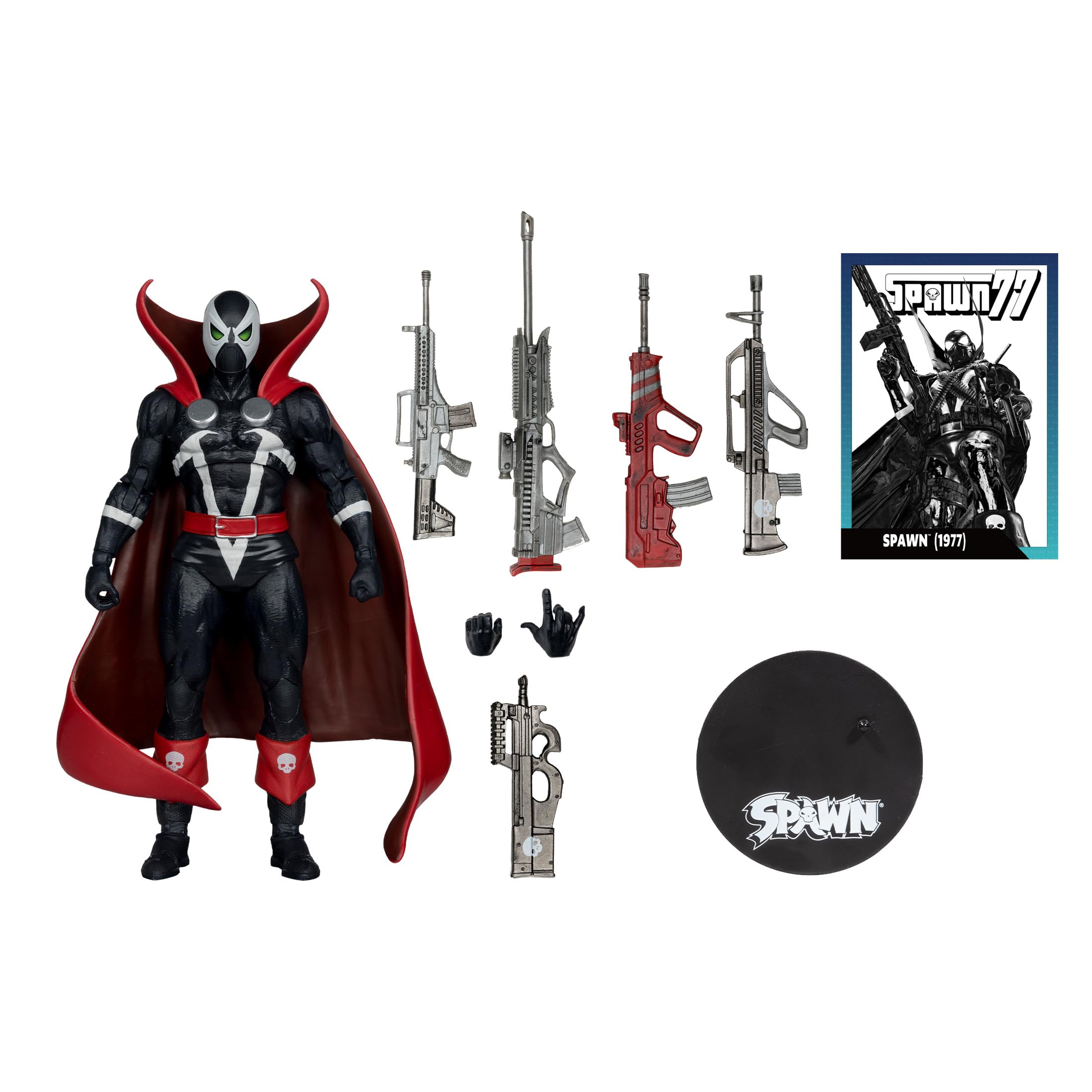 McFarlane Spawn 77 Action Figure Nero Rosso 17,8cm Platinum