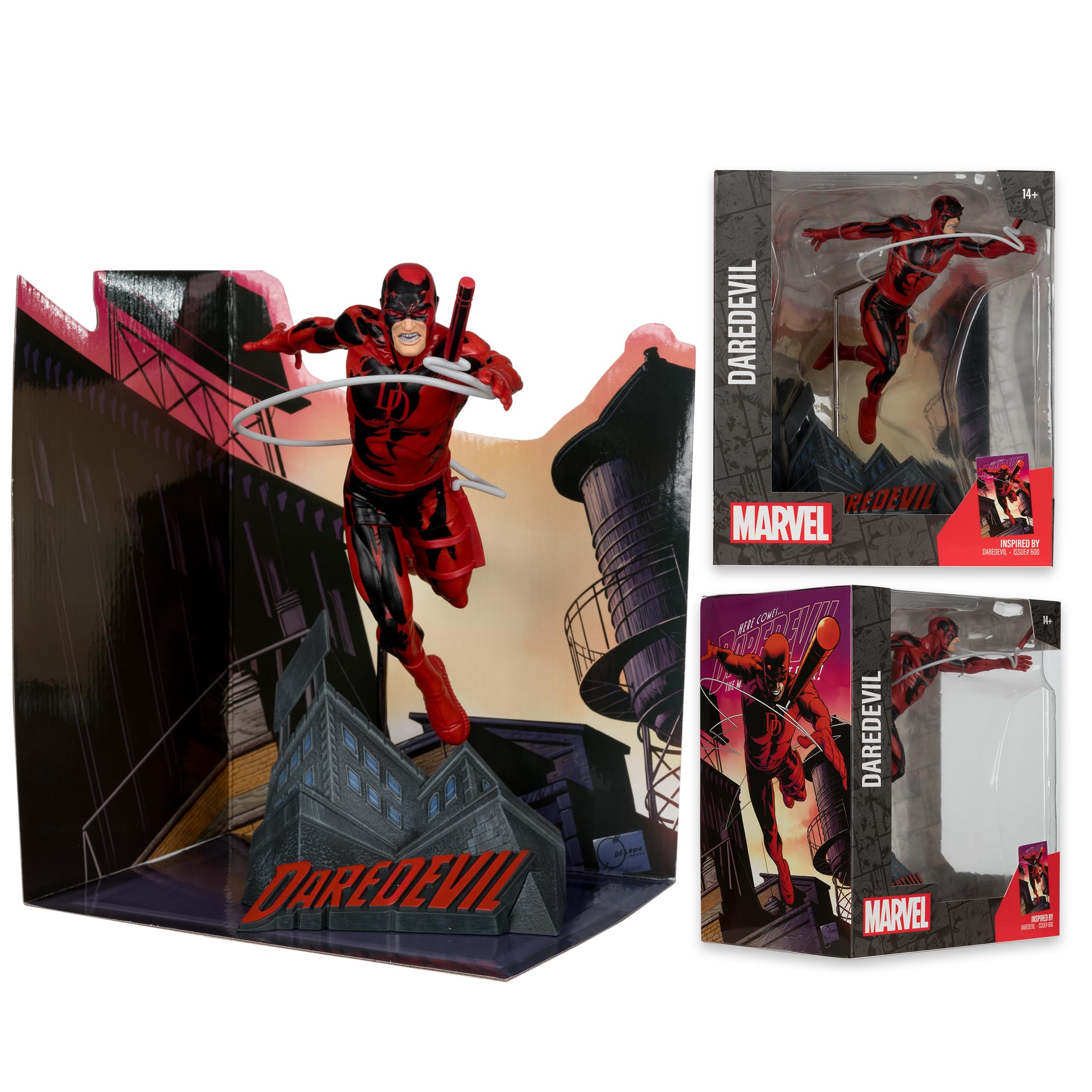 McFarlane Marvel Daredevil #600 statua 1:10 con scena