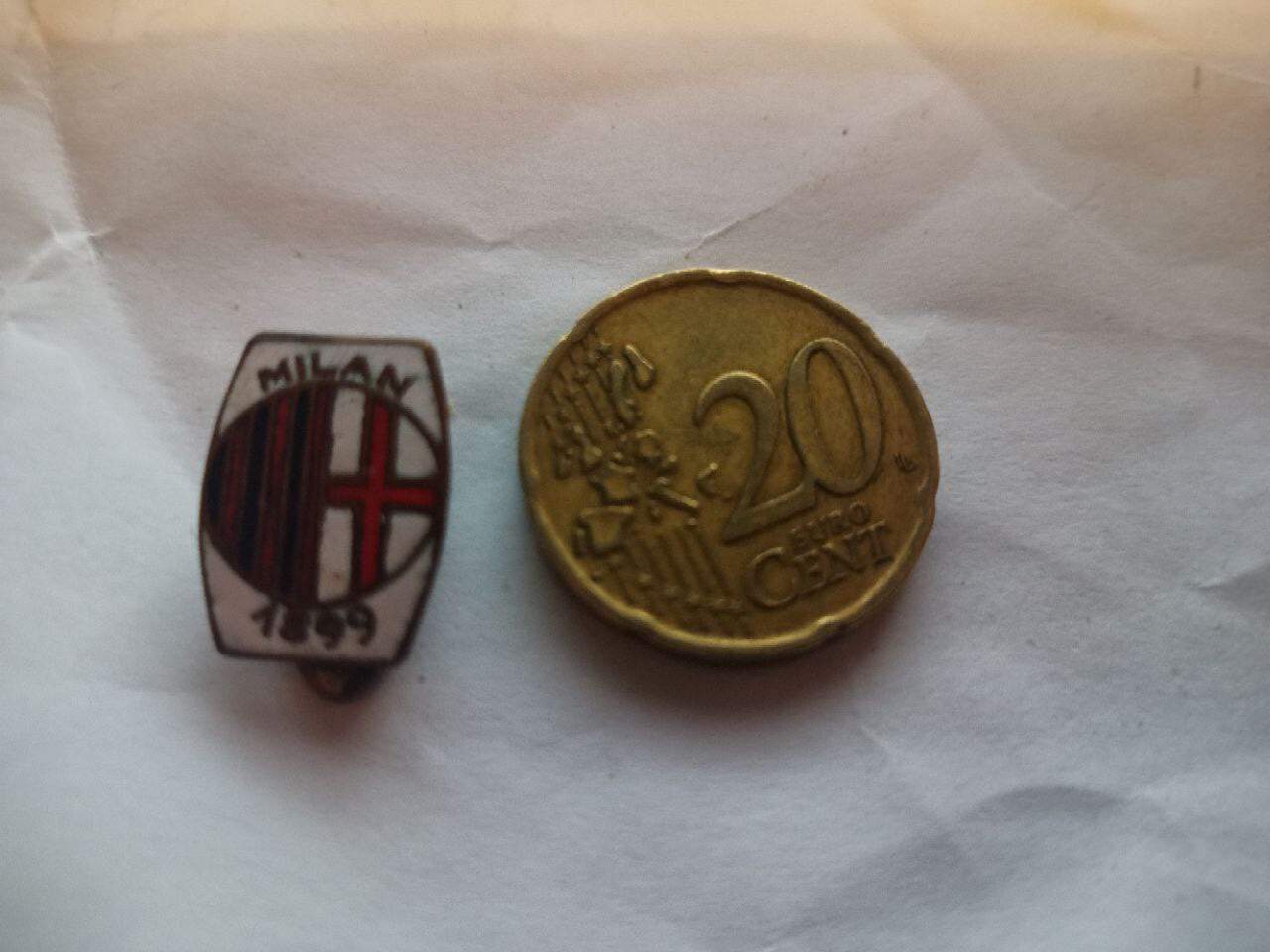 TS Collezionismo Militaria Distintivo Milan smaltato vintage calcio