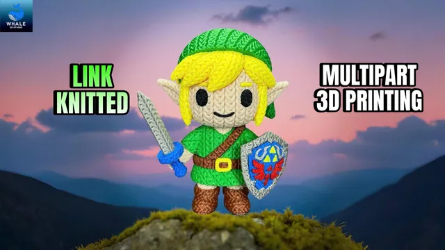 L'Atelier di Zelda Stampe Incantate Link Crochet Statua PLA Zelda