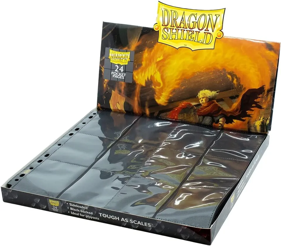 TS Collezionismo Dragon Shield Pagine 24 Tasche Clear 50pz