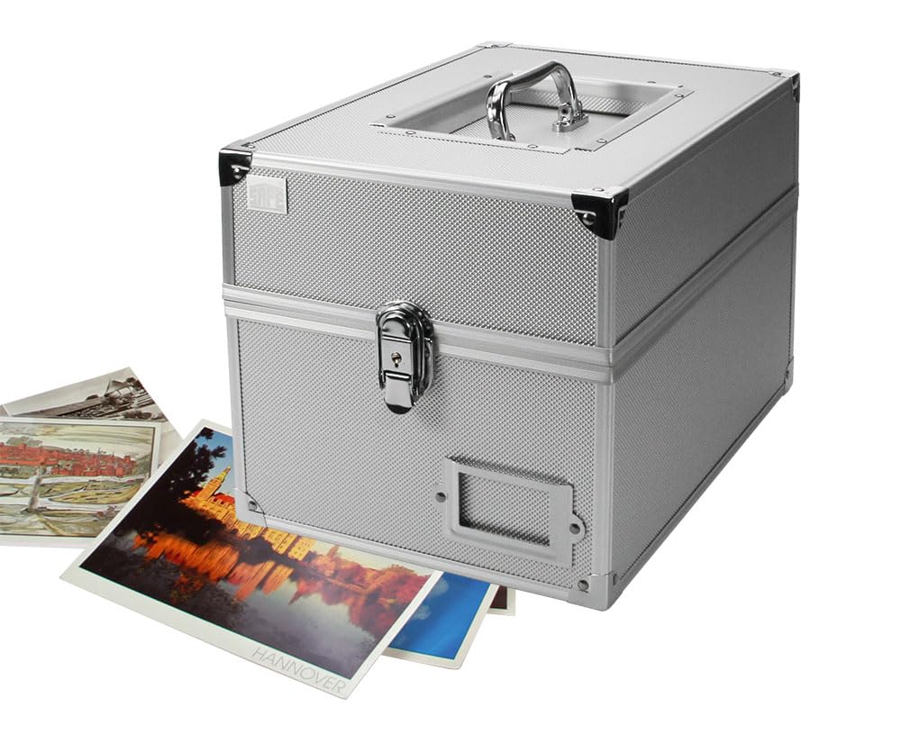 Safe 160 Valigetta Alluminio per 600 Cartoline Postali