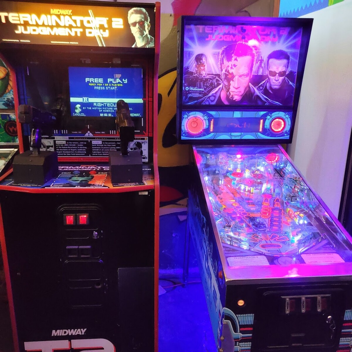 Arcade Story Anni 90 Terminator 2 Cabinato Arcade 1991