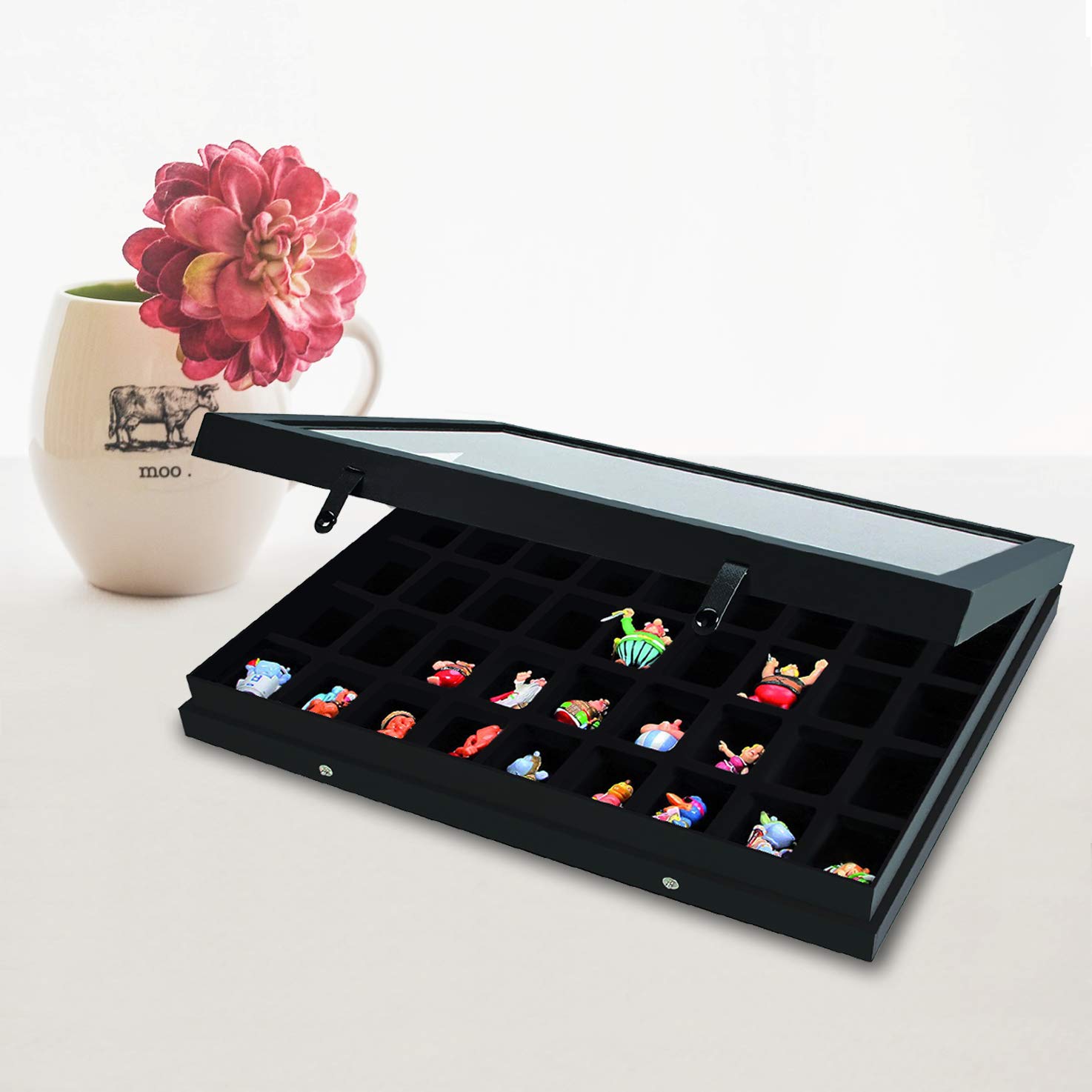 SAFE 5677 Vetrina Black Edition 40x30x5,5 cm con Vetro