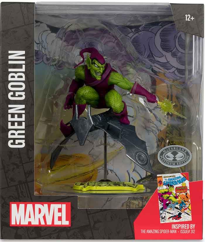 McFarlane Marvel Green Goblin #312 statuetta 17,8 cm platino