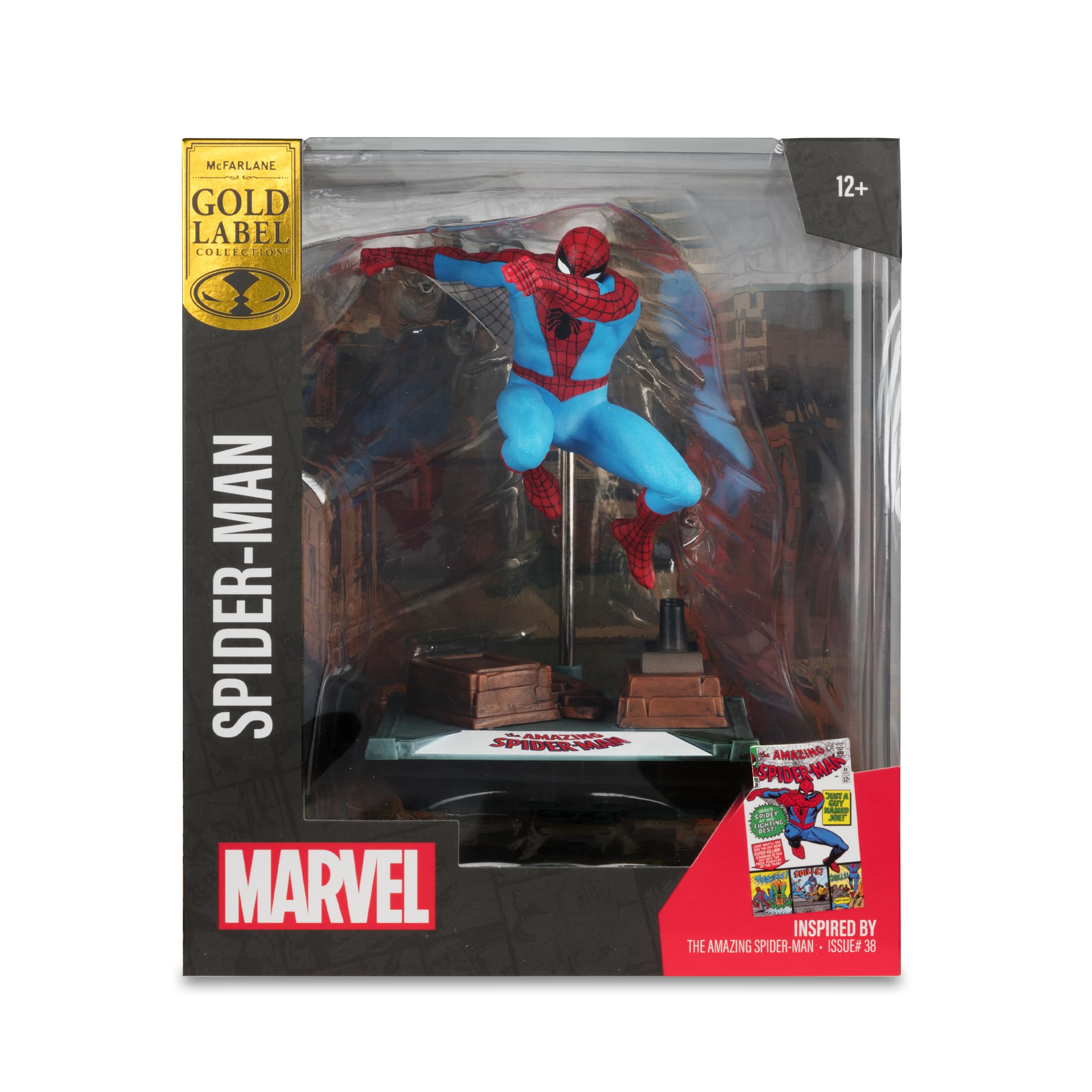 McFarlane Marvel Spider-Man 1:10 figure Amazing 38 Gold Label
