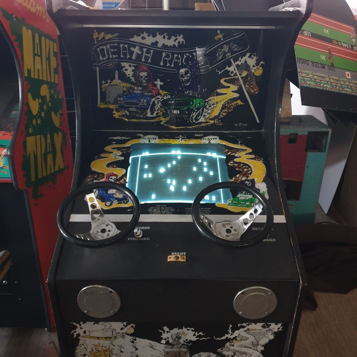 Arcade Story Guida e Corse Death Race 1976 cabinato 2 giocatori