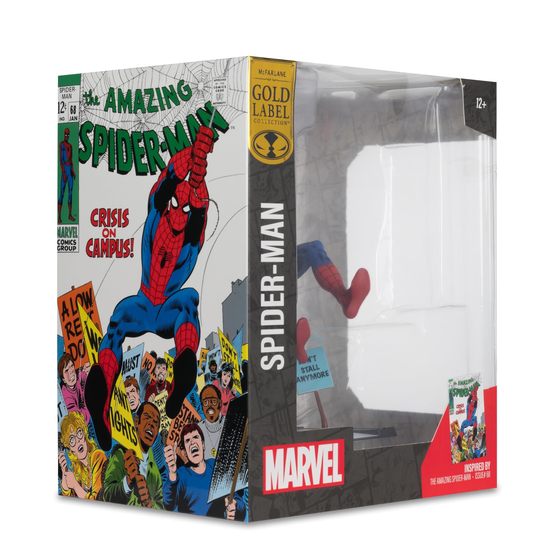 McFarlane Marvel Spider-Man Gold Label Amazing 68 statua 1:10 scena