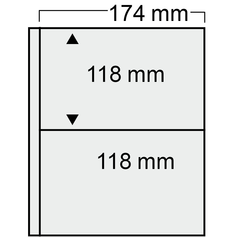 Safe 7878 Fogli Compact 10pz 174x118 mm Nero Bifacciali