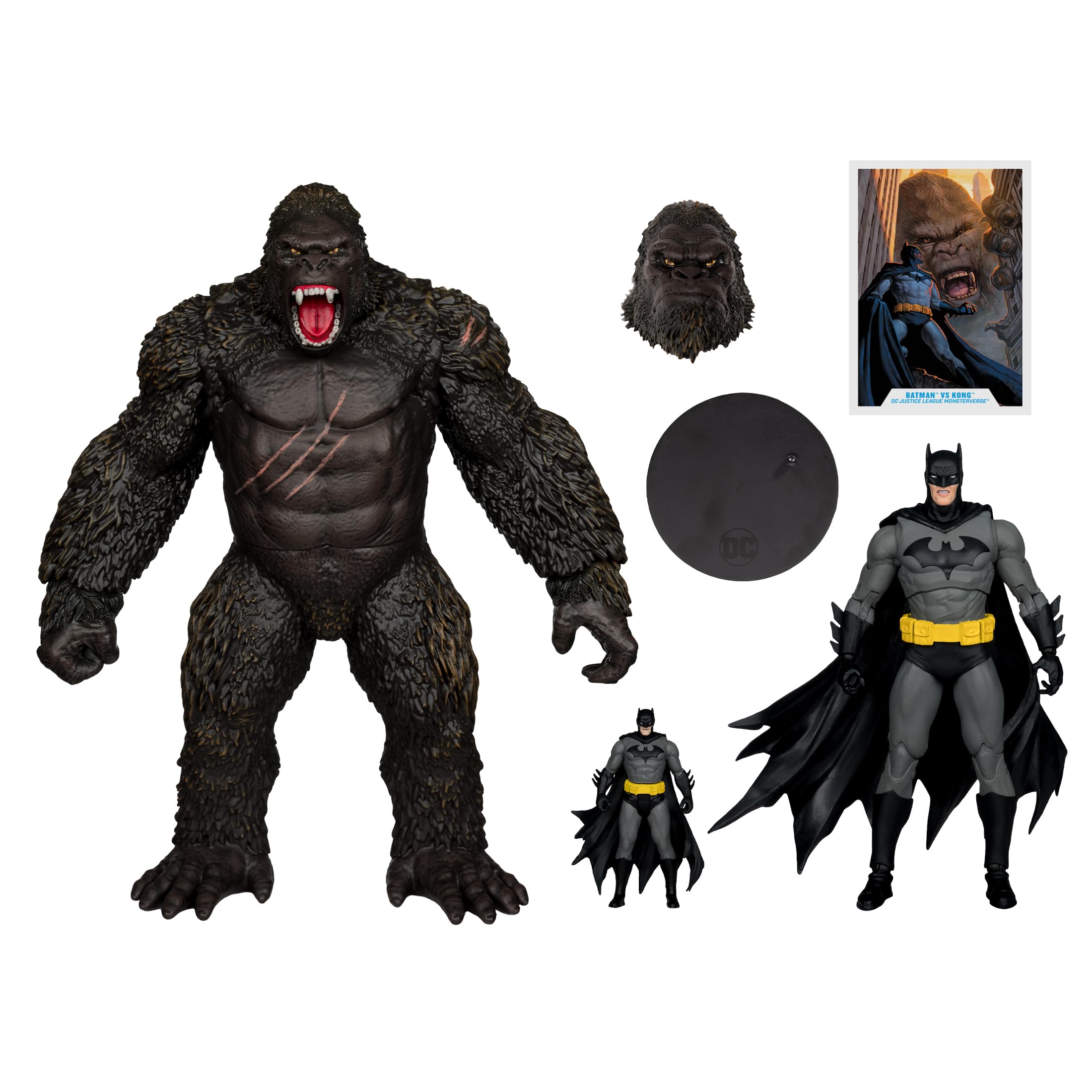 McFarlane DC Multiverse Batman vs Kong action figure set 2 pezzi