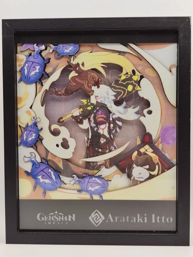 Mondi di Luce Genshin Impact Arataki Itto Lightbox LED