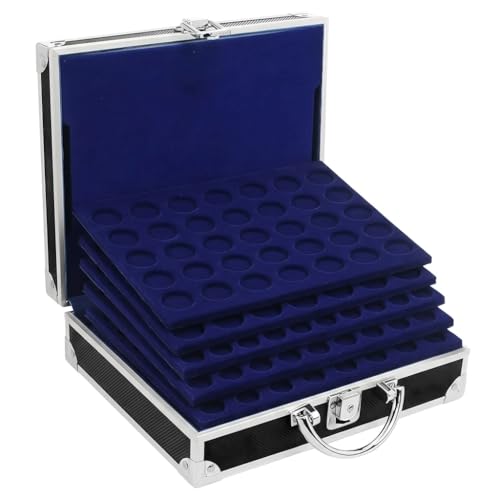 Safe 9801 valigia portamonete alluminio 6 vassoi 200 monete