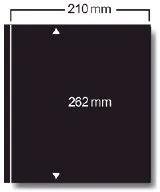 SAFE Clipfix 421 Fogli Neri A4 5 Pezzi con Clip