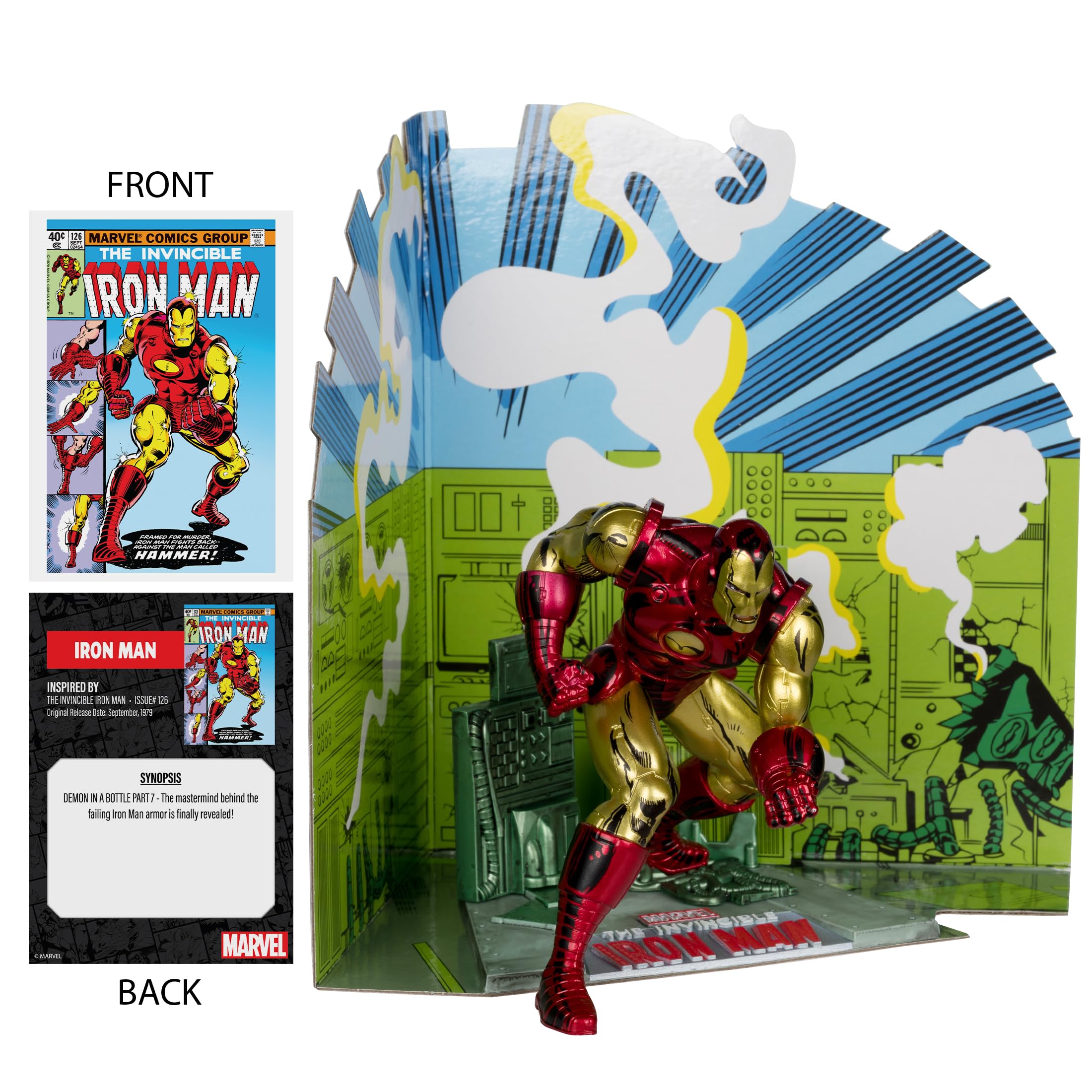McFarlane Marvel Iron Man 1:10 statua Invincible #126