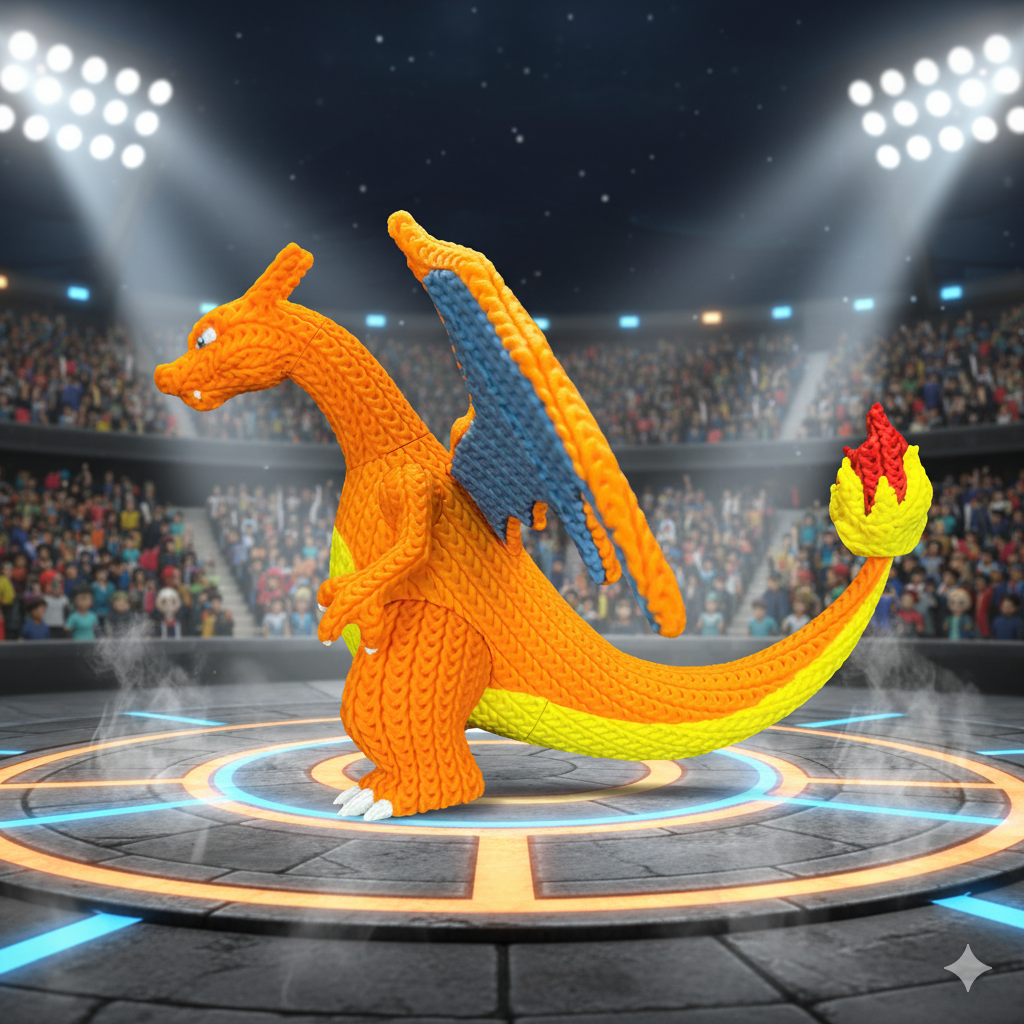 L'Atelier di Zelda Stampe Incantate Charizard statua crochet Medium PLA