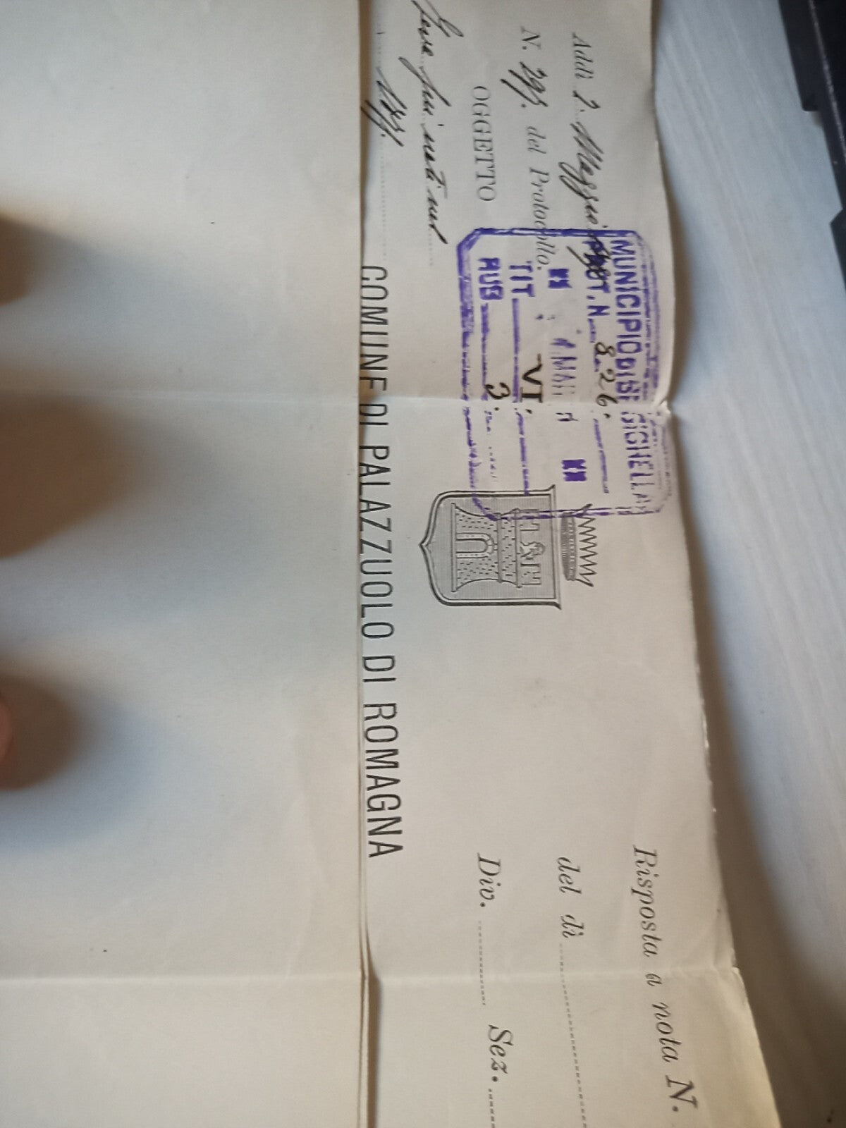 TS Collezionismo Filatelia Documento 1895 Striscia 5 De La Rue 2 Cent