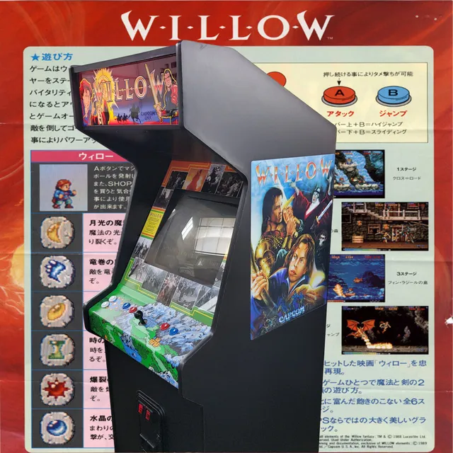 Arcade Story Arcade Willow Capcom cabinato arcade fantasy