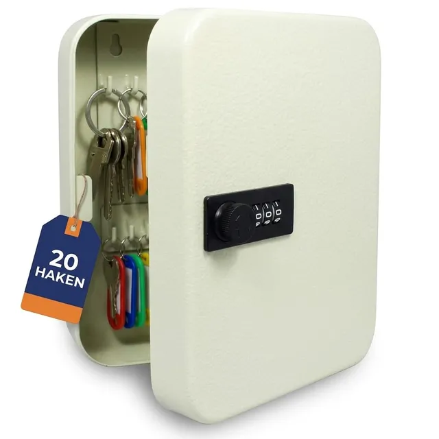 Safe 3987 cassetta portachiavi codice 20 chiavi metallo