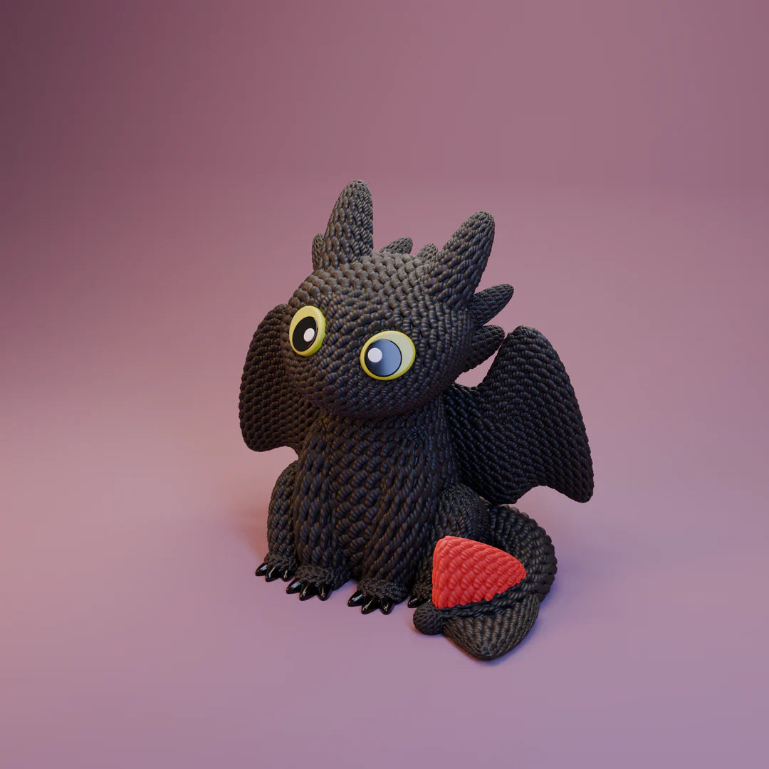 L'Atelier di Zelda Stampe Incantate Sdentato Crochet statuetta PLA