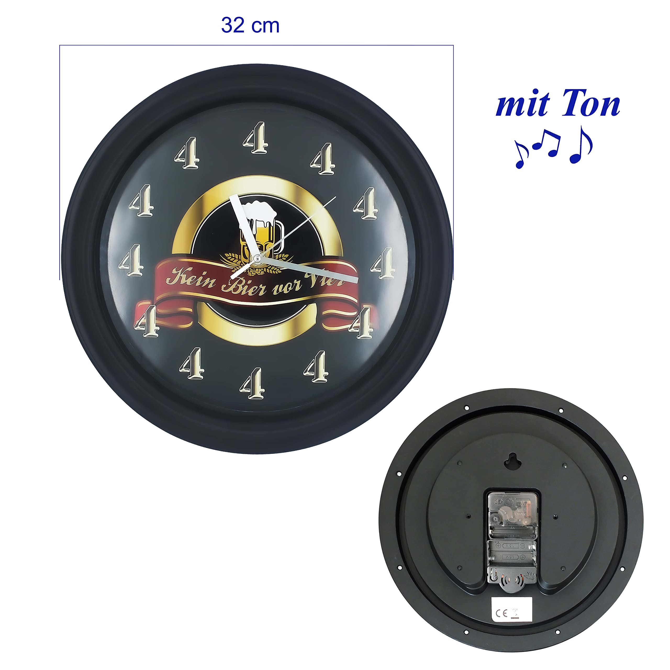 Safe Group Uhren & Schmuck orologio da parete birra prima delle 4