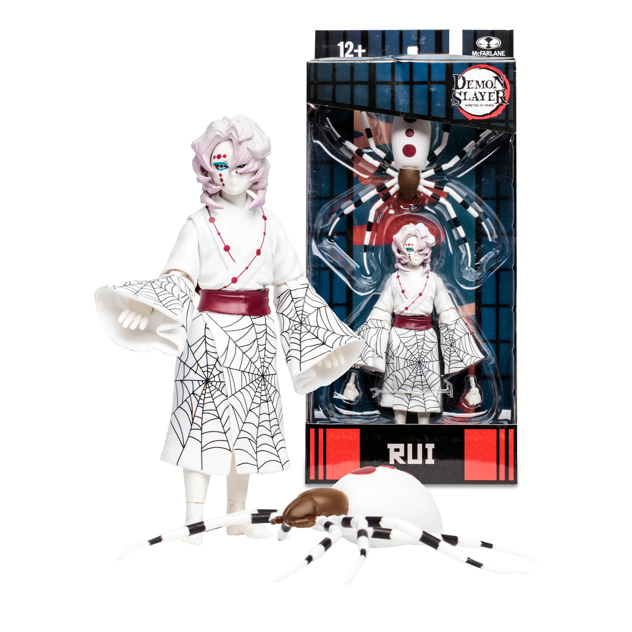 McFarlane Demon Slayer Rui action figure 17,8 cm con ragno