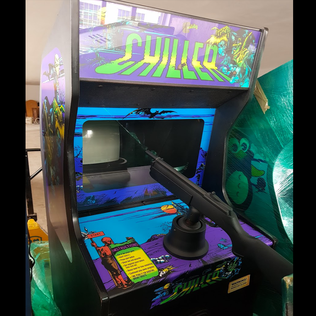 Arcade Story Rari Chiller Exidy cabinato tiro raro