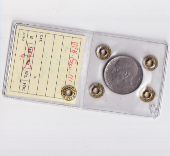 Regno d'Italia 50 Cent 1920 Rigato Moneta Periziata MB/BB