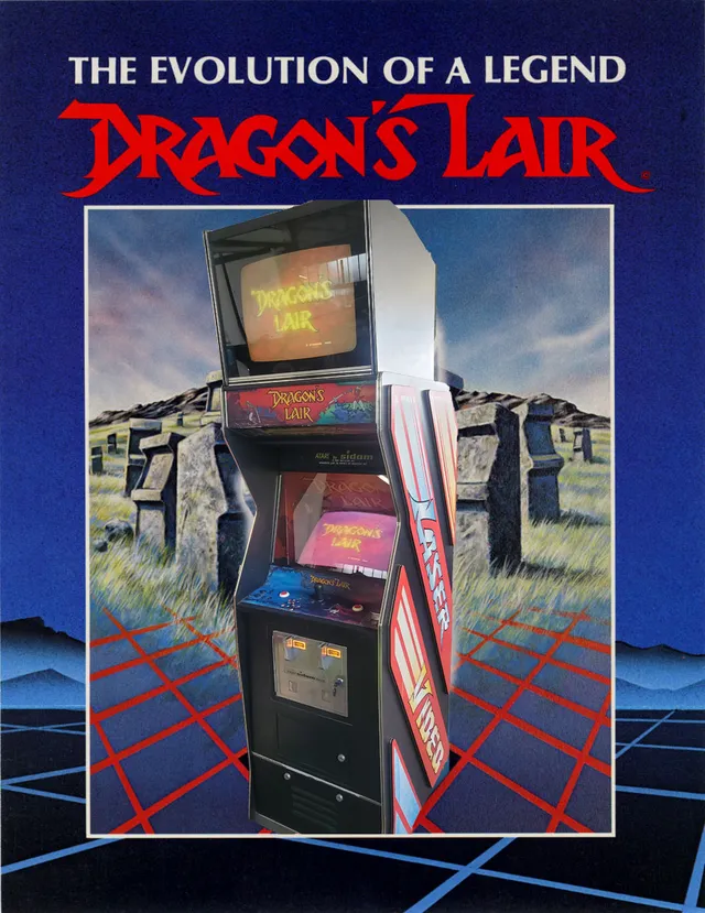 Arcade Story Arcade Dragon's Lair SIDAM cabinato italiano laser