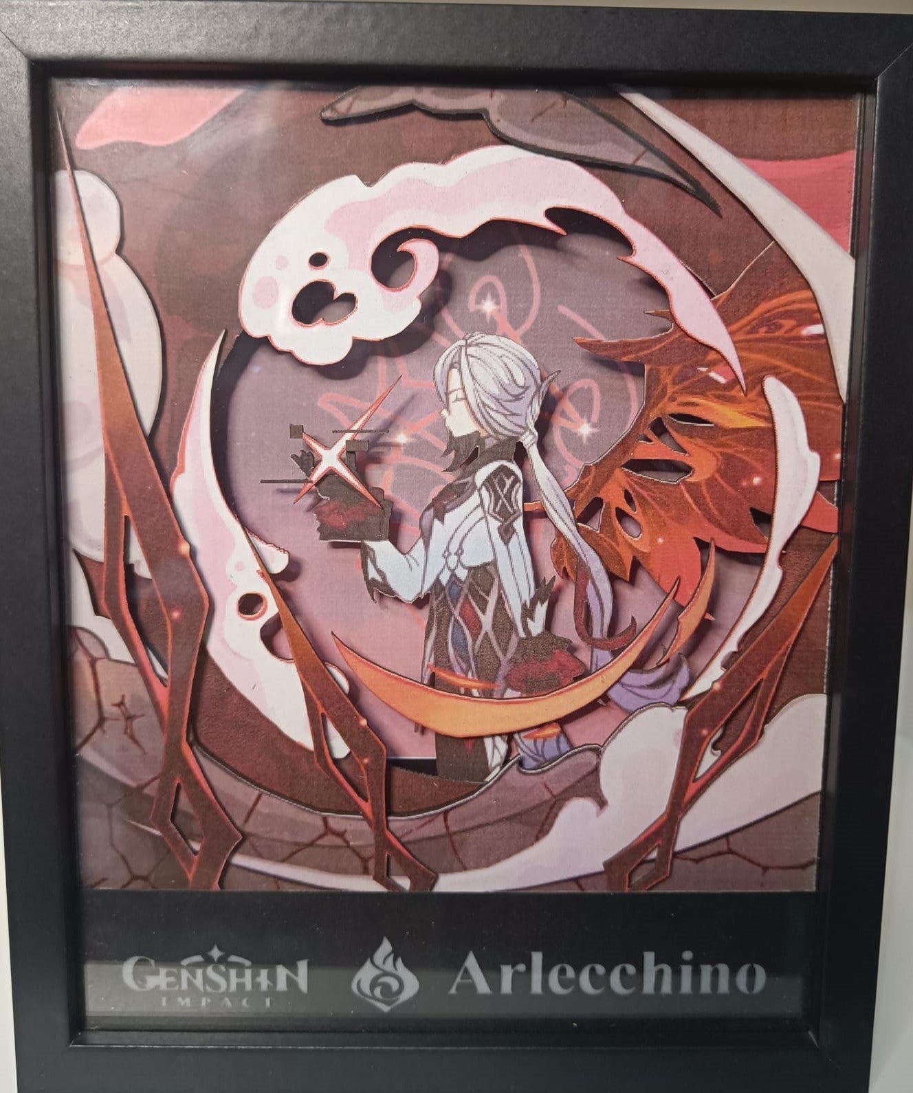 L'Atelier di Zelda Mondi di Luce Arlecchino lightbox Genshin dark